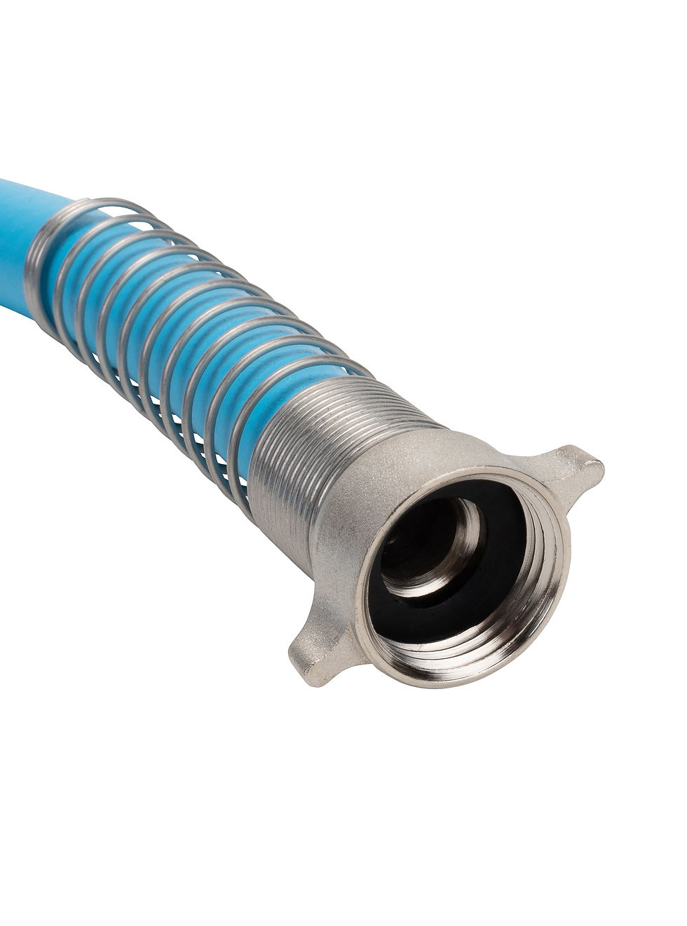 Thumbnail: Camco EvoFlex 25-Foot RV Drinking Water Hose - Stainless Steel Strain Relie..