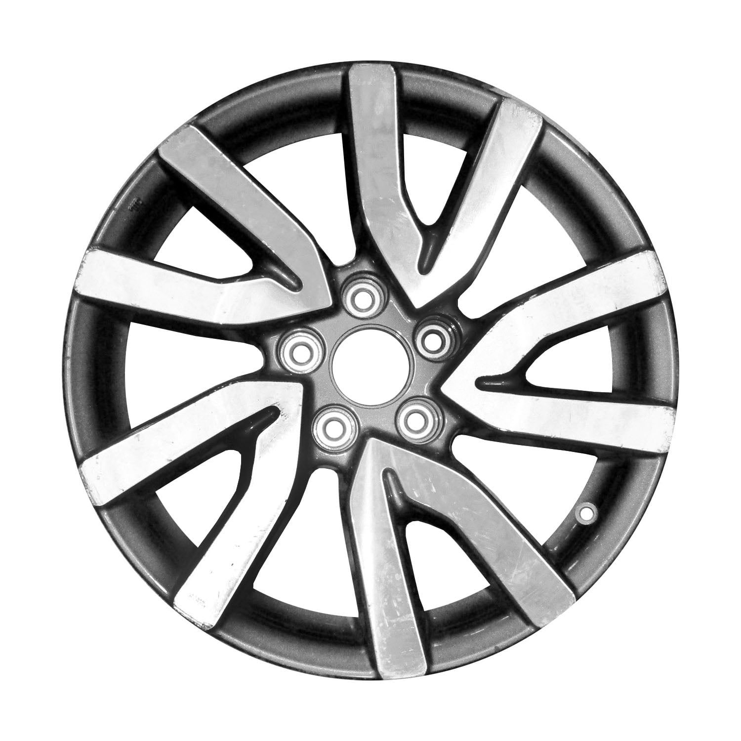 Remanufactured Machined and Painted Medium Charcoal Metallic Aluminum Whee..