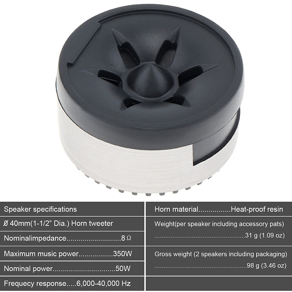 Thumbnail: 350W Speaker Audio Tweeter Car Audio Automobile Sound System Exquisite Style No
