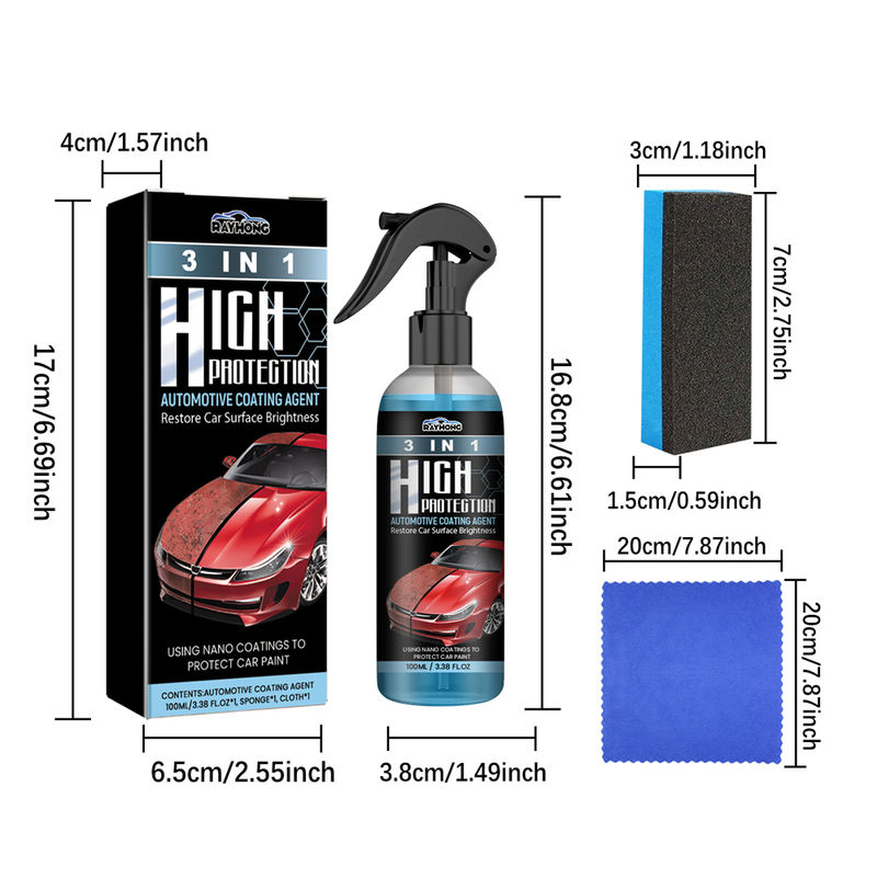 Thumbnail: 100/30ml Car Ceramic Coating Spray Auto Nano Ceramic Coating Car Exterior Scratc