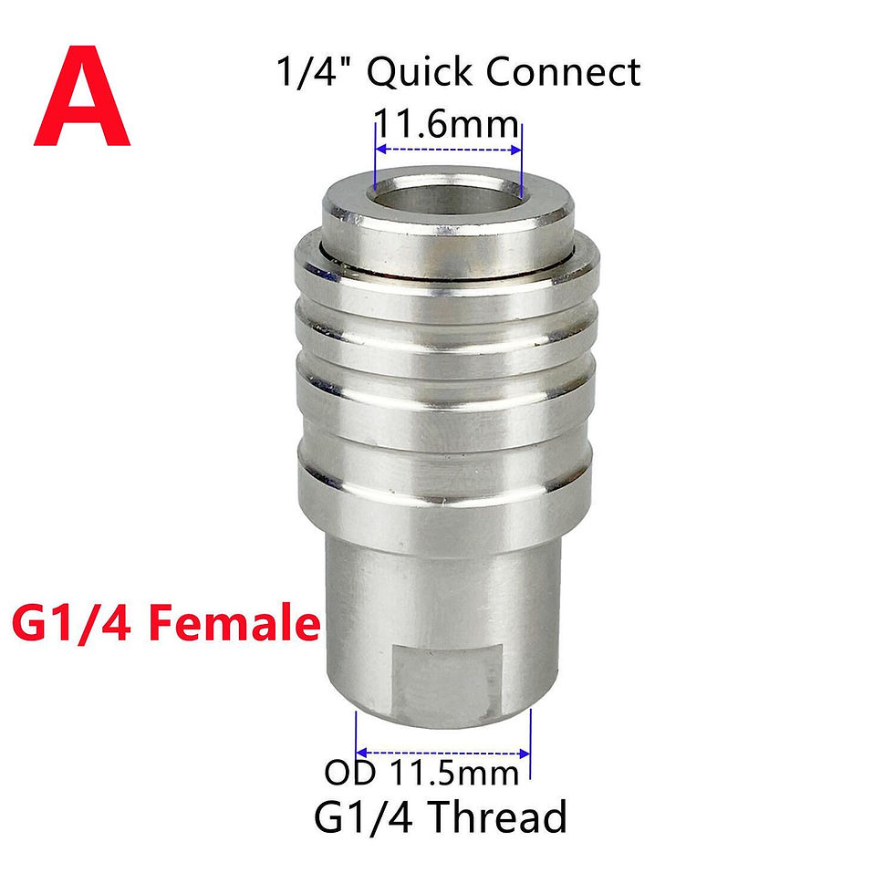 Thumbnail: Self-locking 1/4" Quick Connector Holder With Various Fitting Thread M14 G1/4 M2