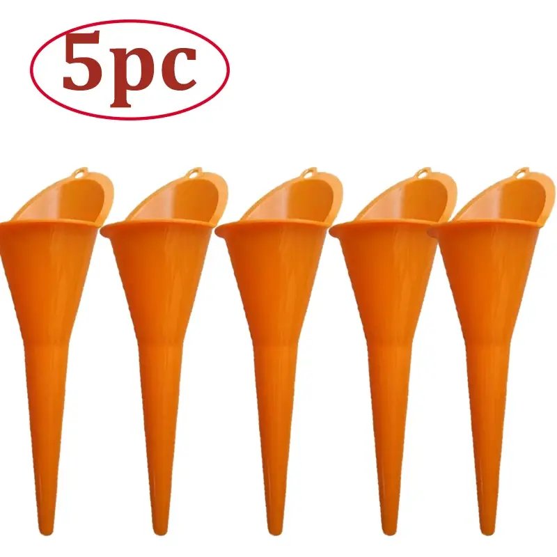 Thumbnail: Car Long Mouth Oil Funnel Anti-splash Gasoline Oil Fuel Filling Tools Engine Fun