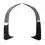 Thumbnail: 1 Pair ABS Carbon Fiber Look Rear Bumper Spoiler Air Vent Cover Side Canard for