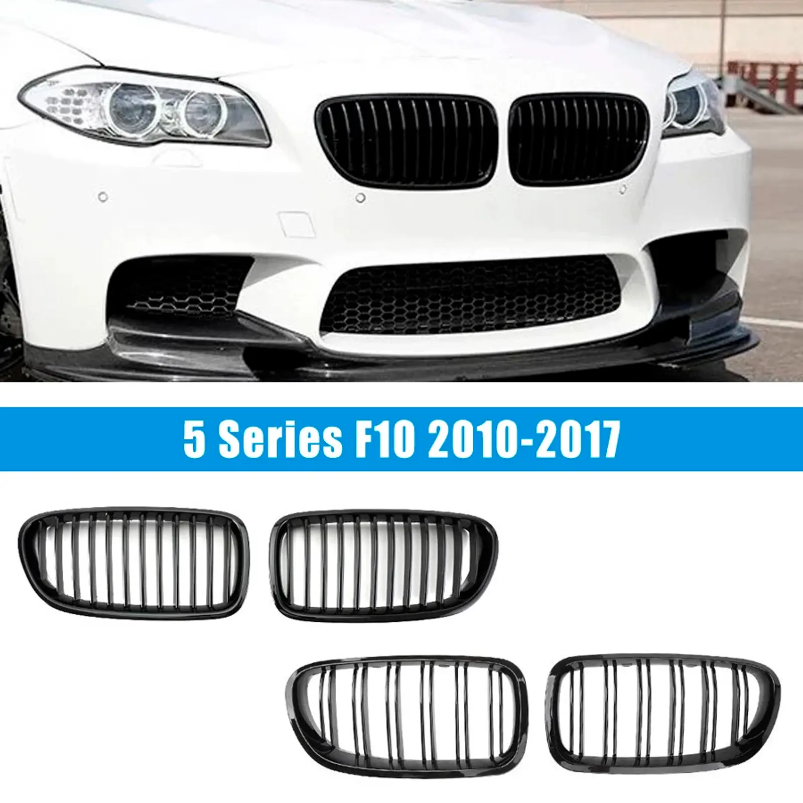 Car Gloss Black Front Kidney Grille for BMW 5 Series F11 F10 2010 2011 2012 2013