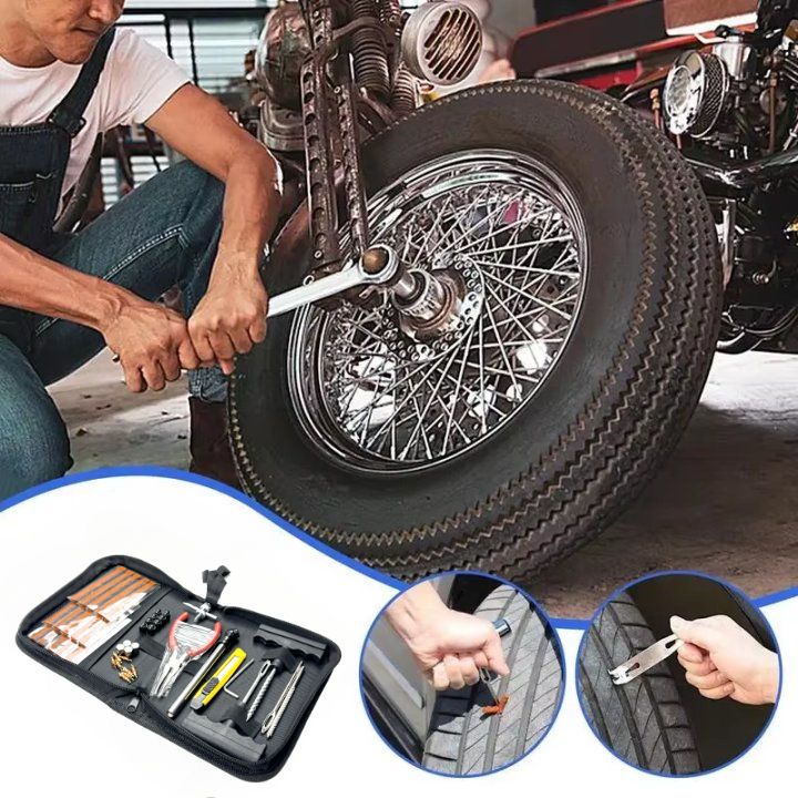 Thumbnail: ZFOUEK Car Tire Repair Tool With Rubber Strips Tire Repair Needle Valve Core Too