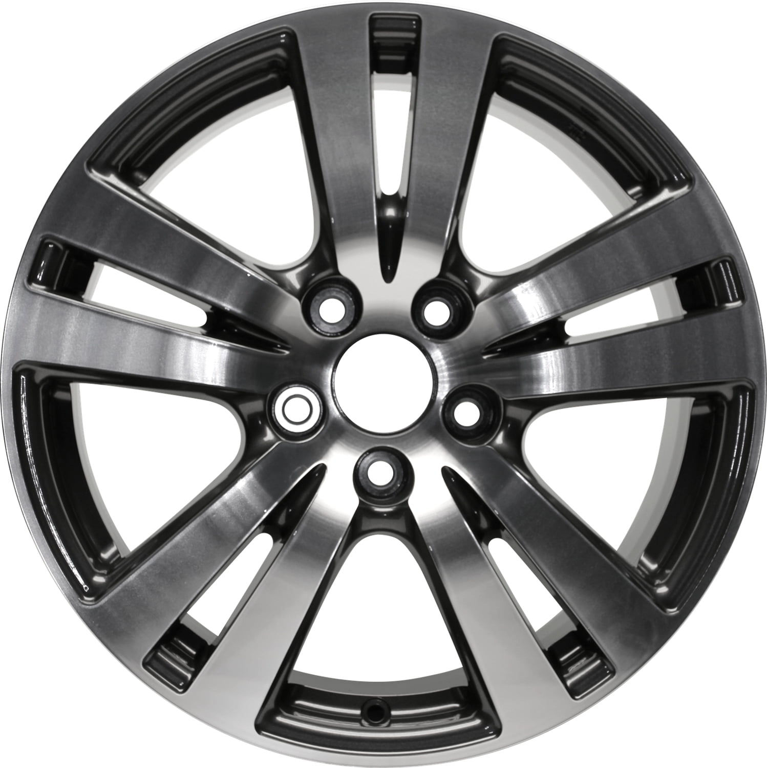 Remanufactured Machined Dark Charcoal Metallic Aluminum Wheel 18 x 8 42700..