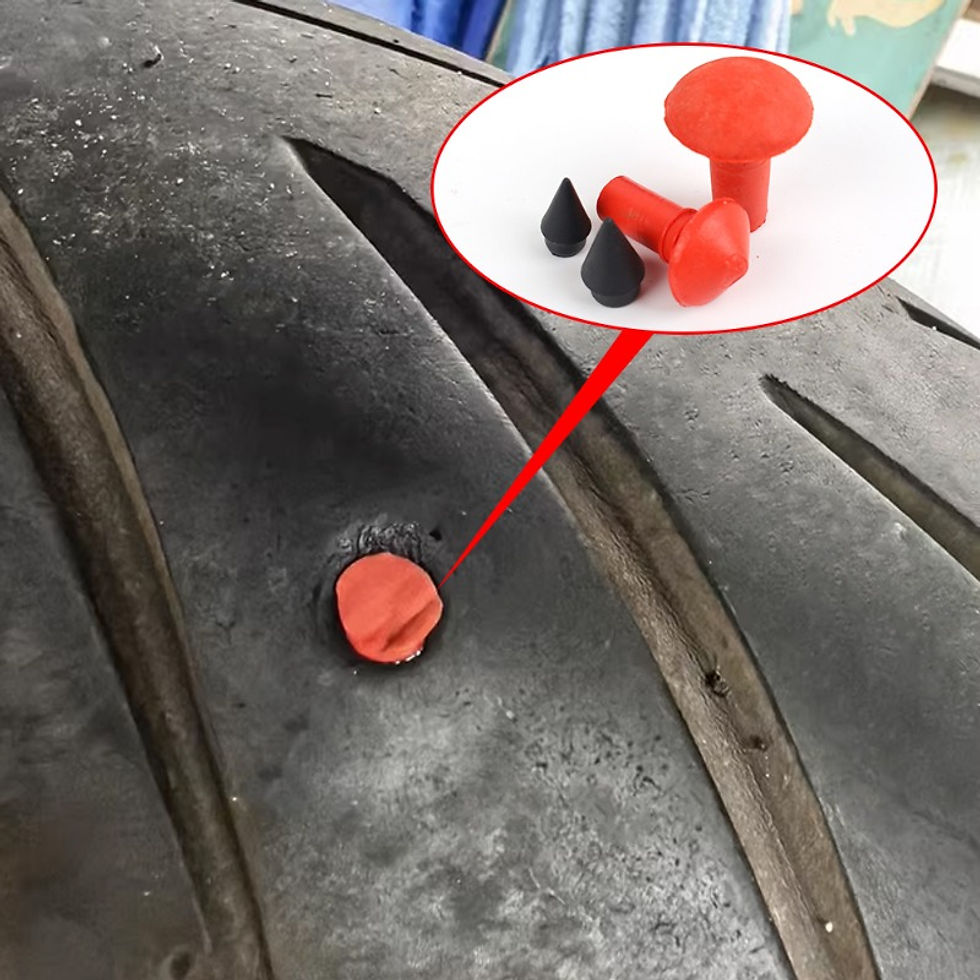 Thumbnail: 180pcs Car Rubber Tire Patch Mushroom Head Tire Repair Universal Motorcycle Elec
