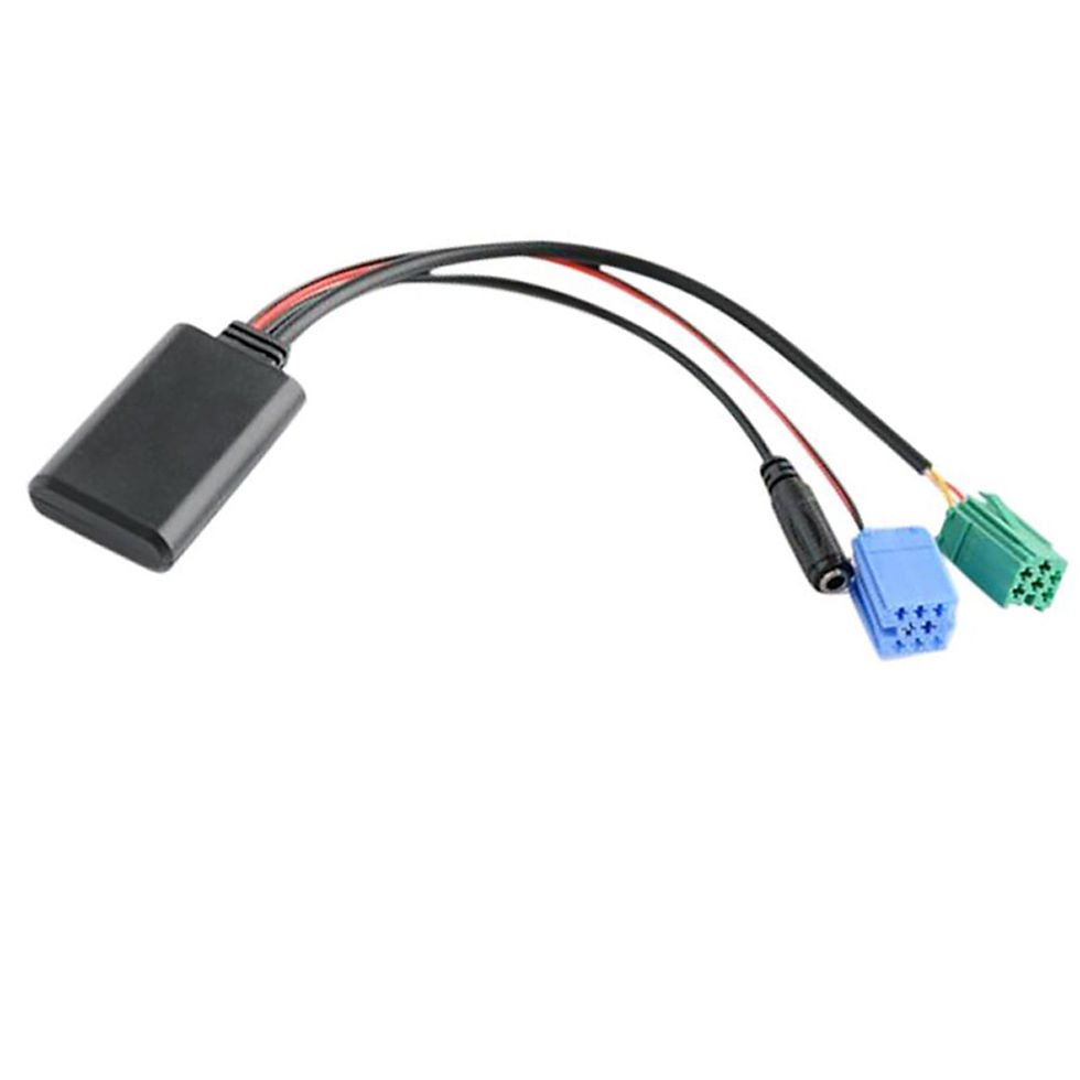 Thumbnail: Car Bluetooth Module AUX IN Wireless BT Module with MIC Audio Cable Adapter for