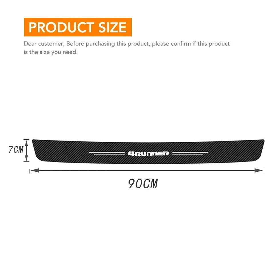 Thumbnail: Car Door Sill Protector Stickers Threshold Strip for 4runner Logo 2023 2019 2010