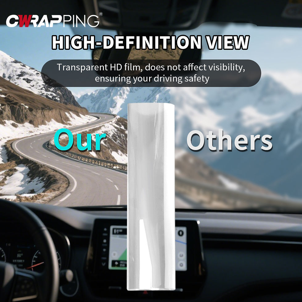 Thumbnail: Car Window Protection Film Transparent Car Adhesive Vinyl Wrap PPF Waterproof Ex