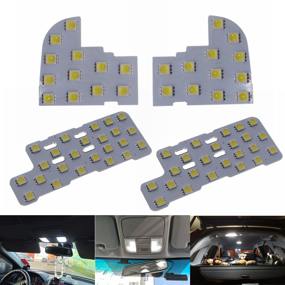 4pcs/set 5050 SMD Car LED Auto Interior Dome Reading Lights Dome Light for Honda