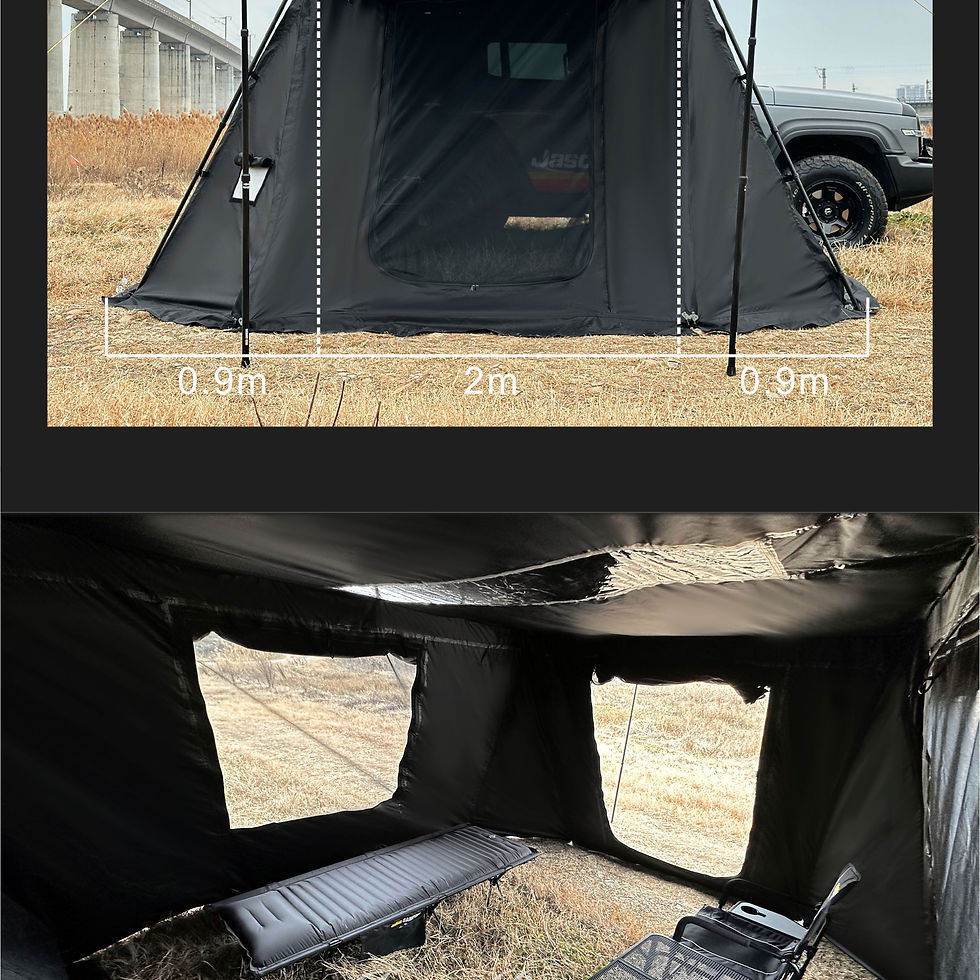 Thumbnail: Jason Camping Large Off-Road Car Awning Room Fortress Tent for SUV Oxford Fabric
