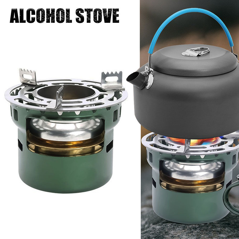 Camping Gear and Accessories Alcohol Stove Outdoor Furnace Portable Mini Barbecu
