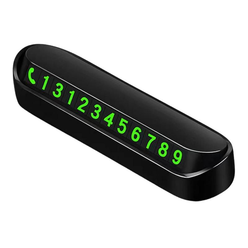 Thumbnail: Temporary Car Parking Phone Number Card Night Glowing Sign To Stop Car Car Acces