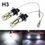 Thumbnail: Pair H3 LED Fog Light Bulbs Conversion Kit Super Bright Canbus 6000K White ..