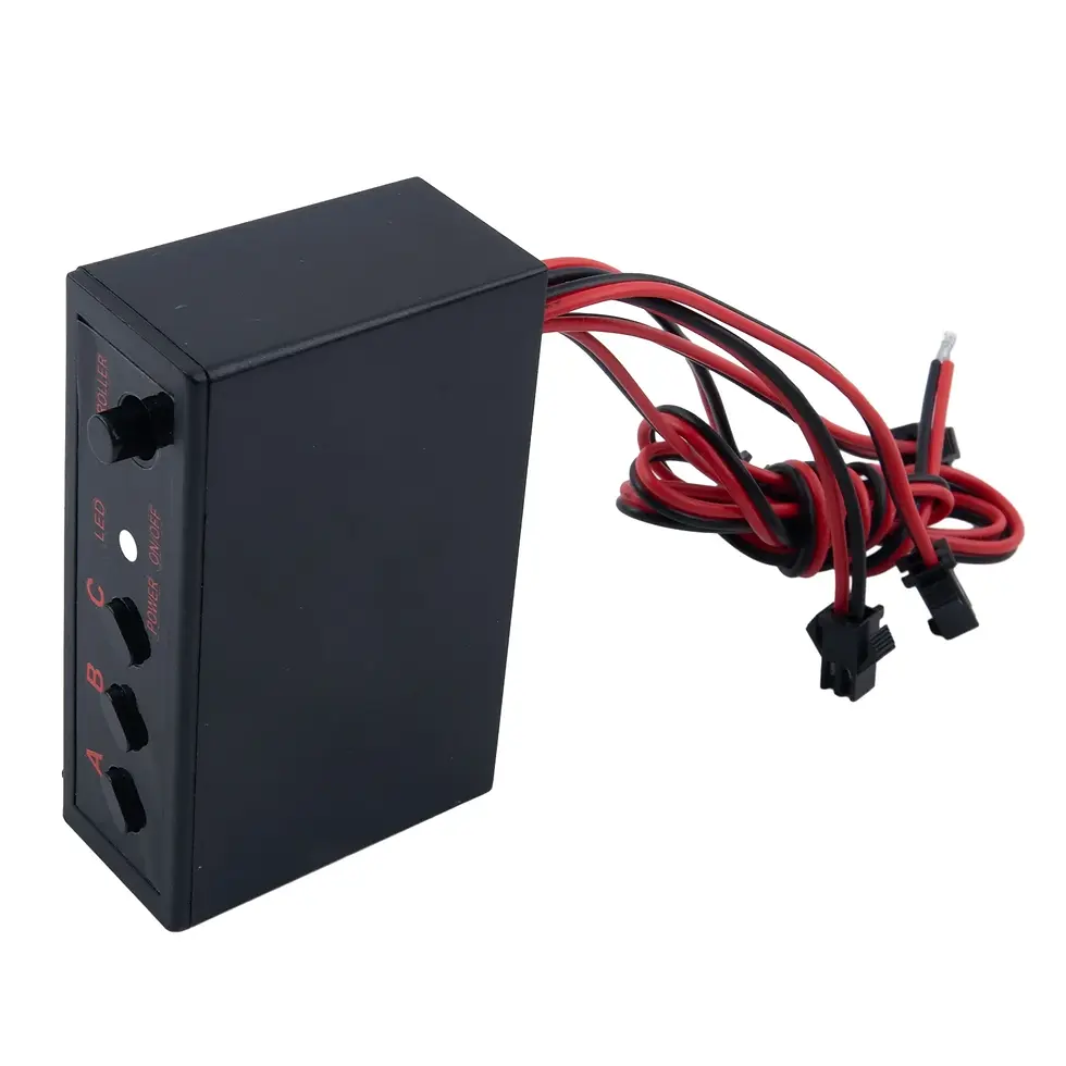 Thumbnail: Auto 4 Ways LED Strobe Flash Light Lamp Flasher Flashing Controller Box 12V Car