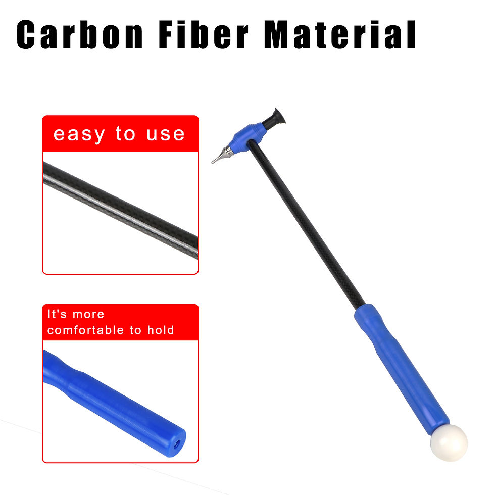 Thumbnail: Portable Titanium Alloy Tapper Hammer with Carbon Fiber Handle Car Dent Repair T