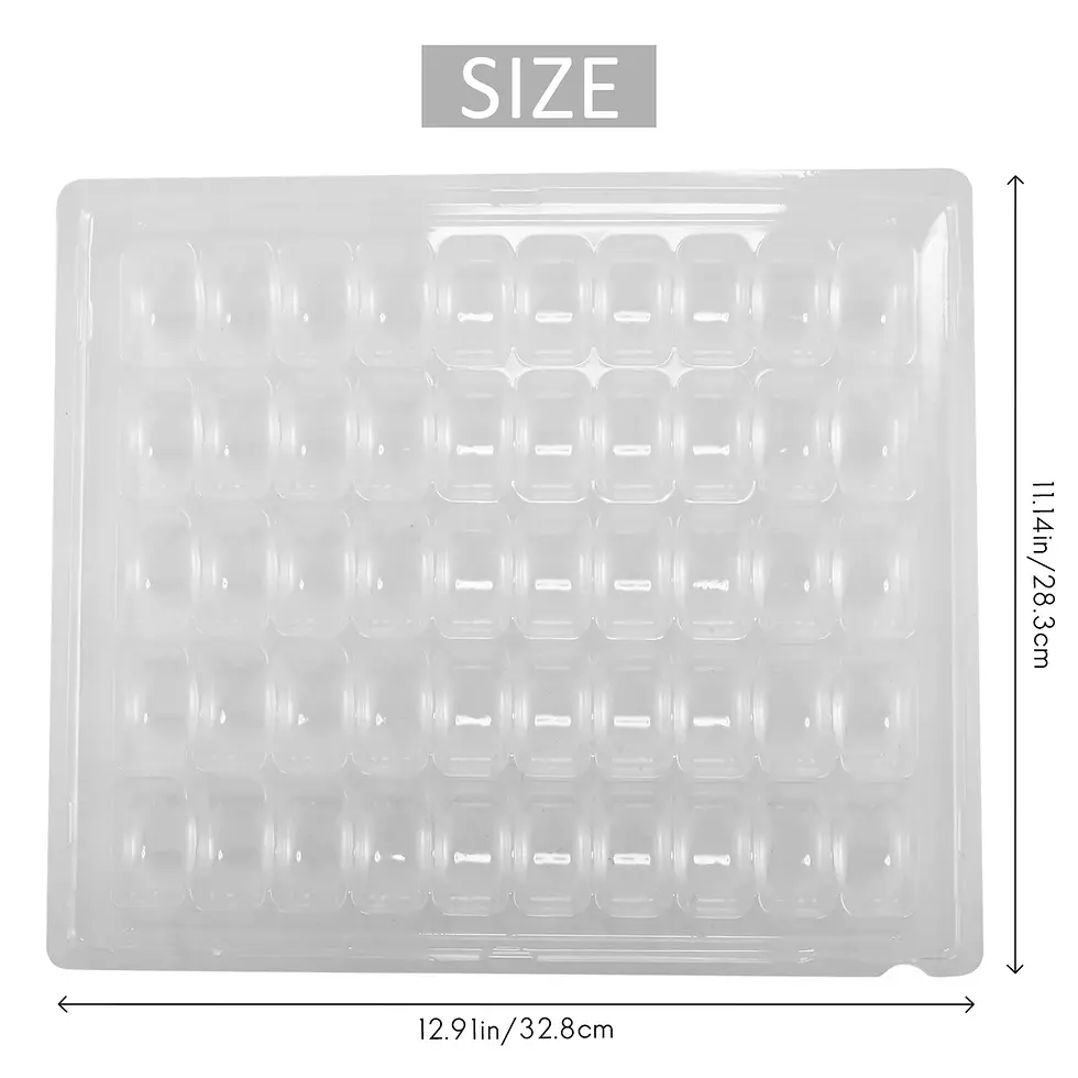 Thumbnail: Clear PET Closeable French Macaron Storage Trays - Holds 50 Macarons Per Set - P