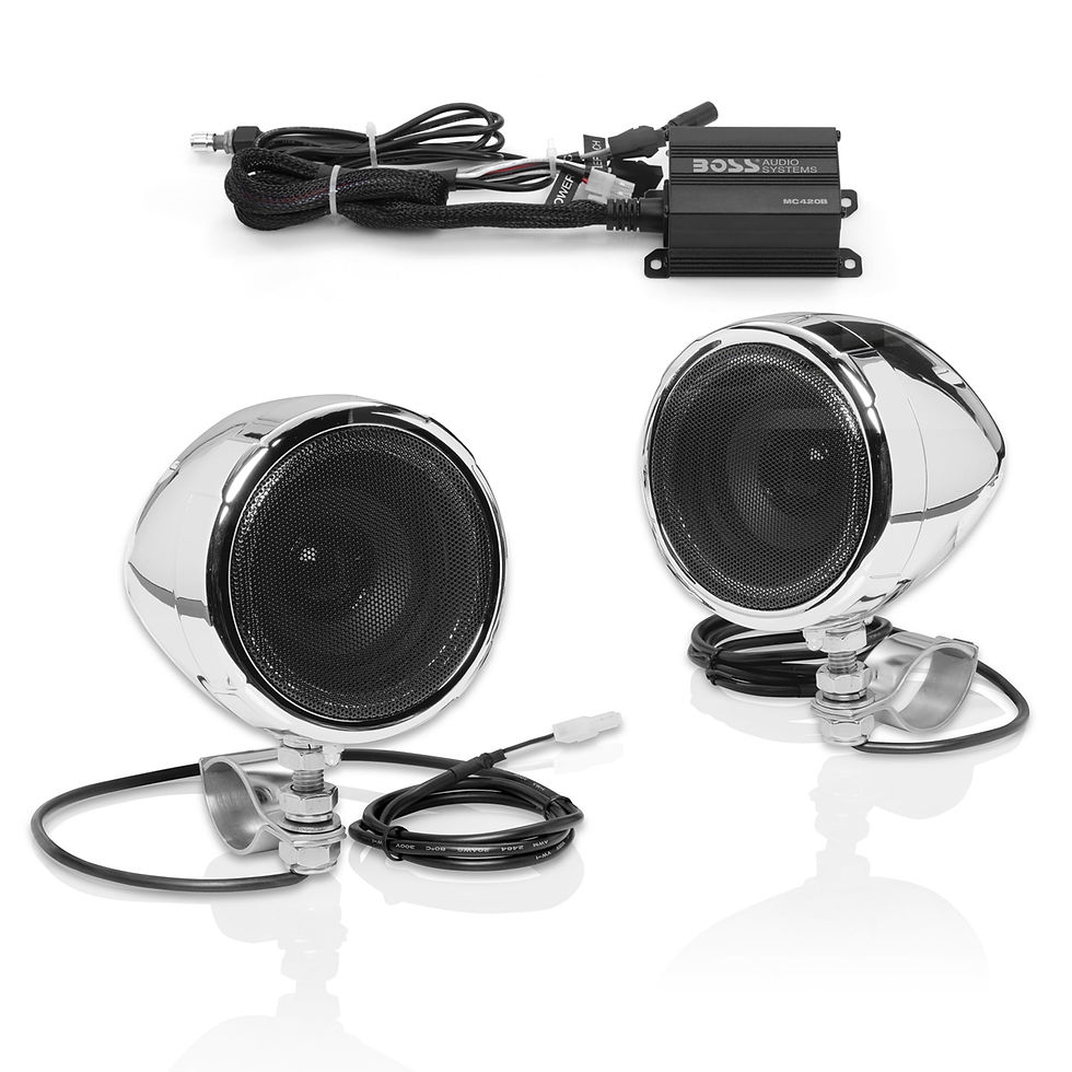 BOSS Audio Systems MC420B 3 inch Motorcycle Speakers and Amplifier Sound Sy..