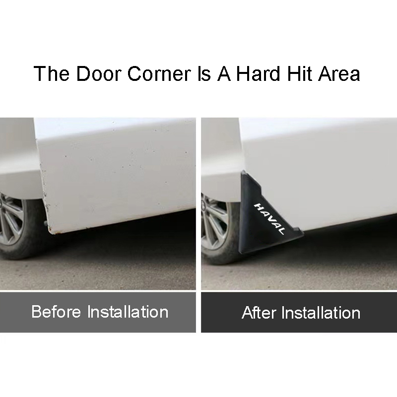 Thumbnail: 2Pcs Silicone Car Door Corner Cover Anti-Scratch Protector For Haval H1 H2 H3 H5