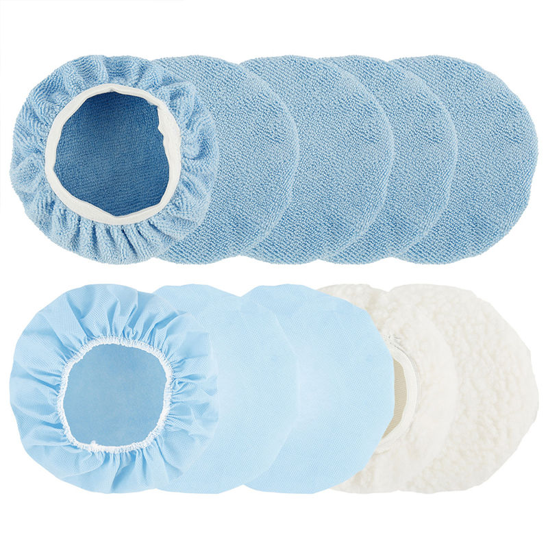 Thumbnail: 20/10Pcs Car Polishing Pad Bonnet 9 10 Inch Microfiber Auto Bonnet Polisher Soft