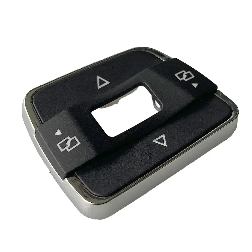 Thumbnail: New 1x Multi-functional Steering Audio Wheel Switch Control Button Cover Trim Fo