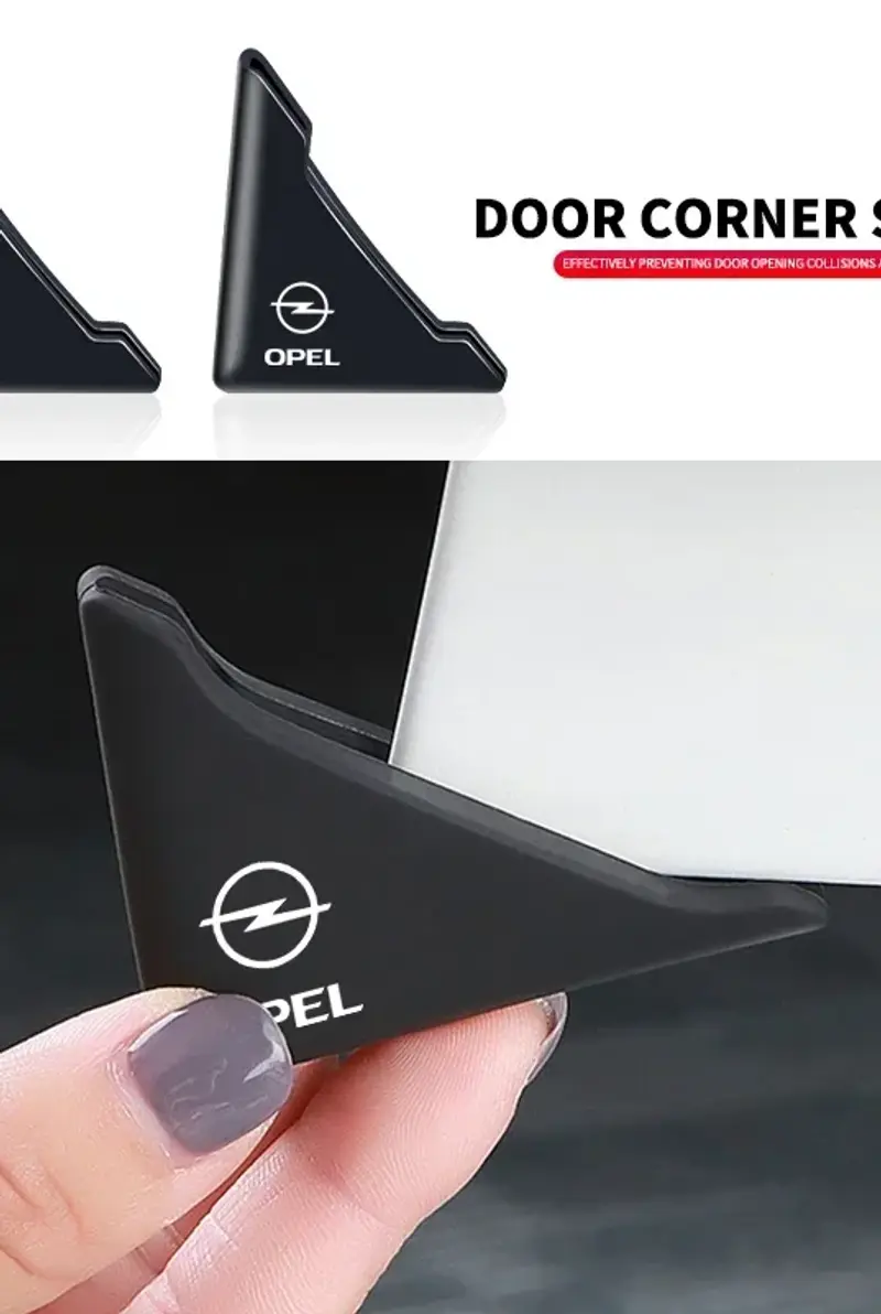 2pcs Auto Logo Car Door Guard Edge Corner Protector For Opel Astra H G J Insigni
