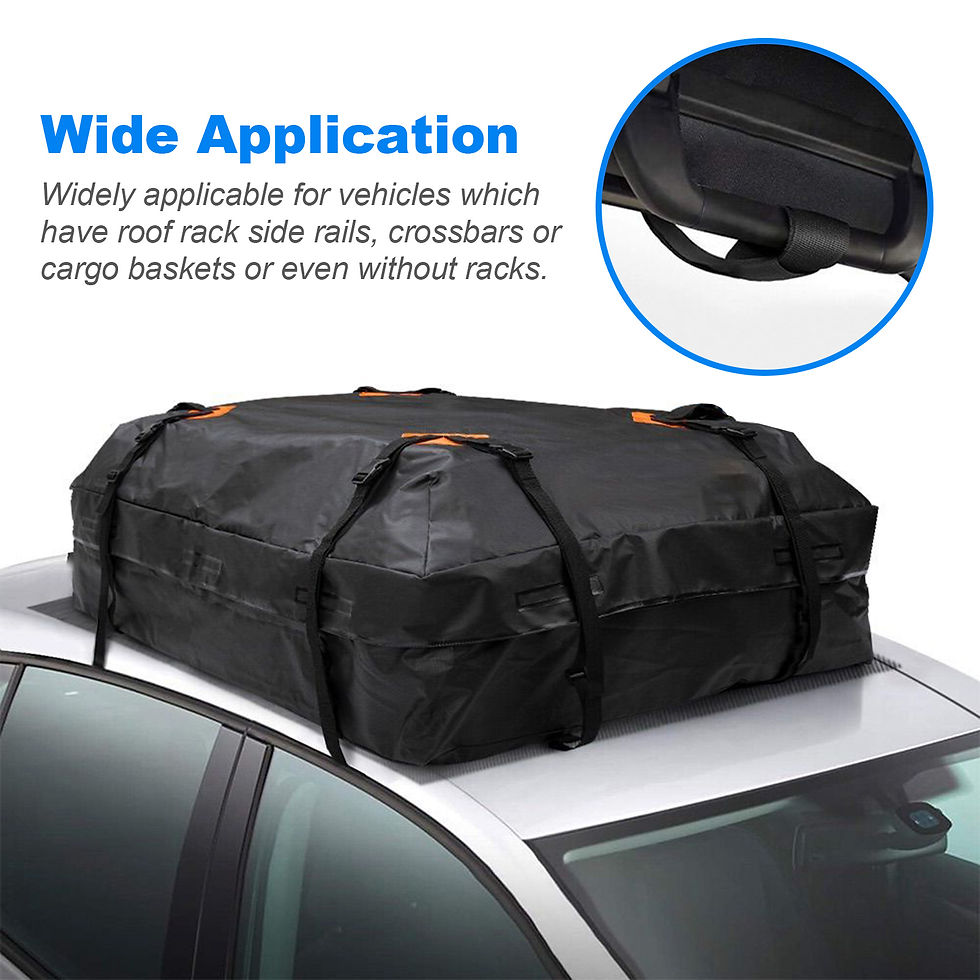 Thumbnail: Waterproof Cargo Bag Car Roof Cargo Carrier Universal Luggage Bag Storage Cube B