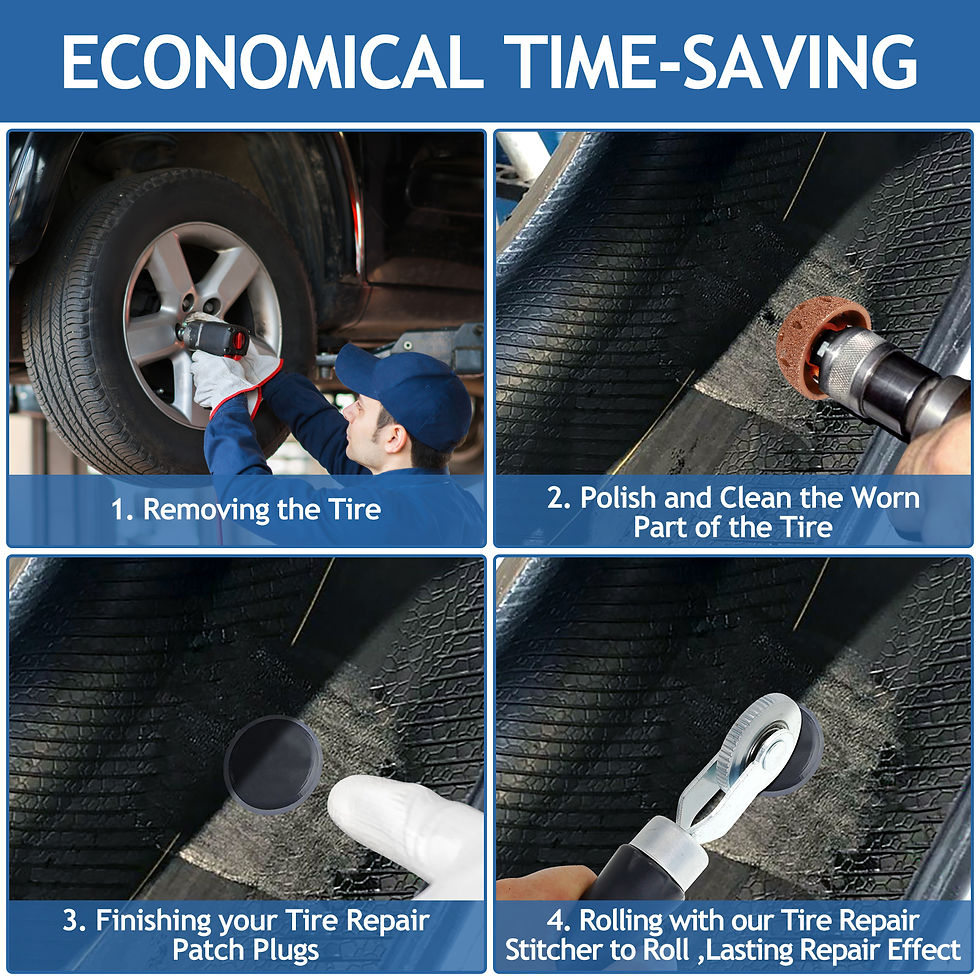 Thumbnail: Tire Repair Patch Tools Wear-Resistant Tire Patch Roller Tool Tungsten Steel Buf
