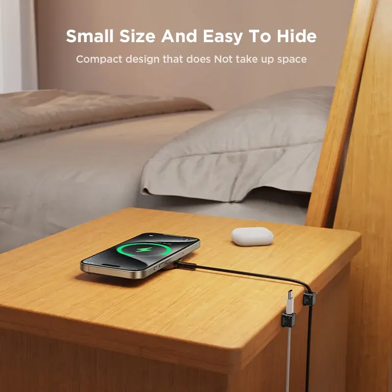 Thumbnail: Joyroom 3/6/12PCS Magnetic Cable Organizer Adhesive Phone Cable Clip Desktop Cor