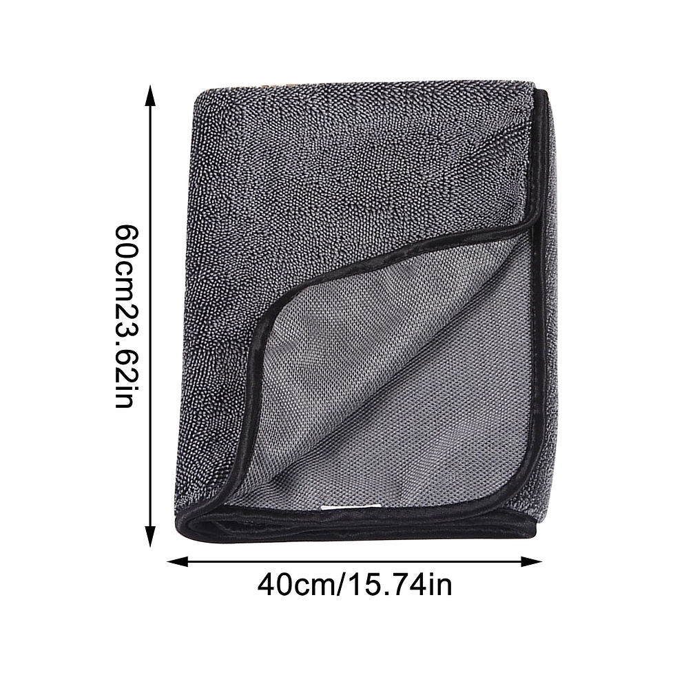 Thumbnail: Car Wash Towel 1200GSM Double Sided Towel Car Detailing Twisted Braid Cloth Supe