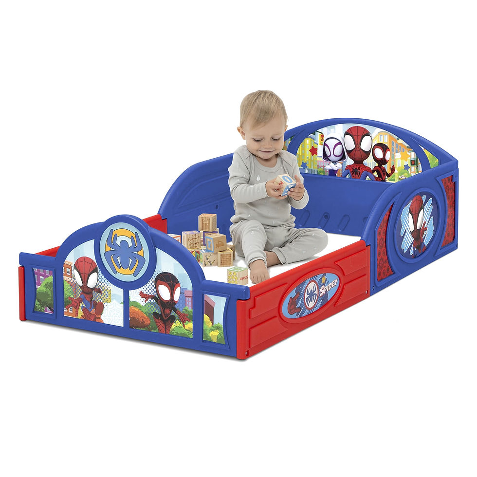 Thumbnail: Marvel Spidey and His Amazing Friends Sleep and Play Toddler Bed with Built..