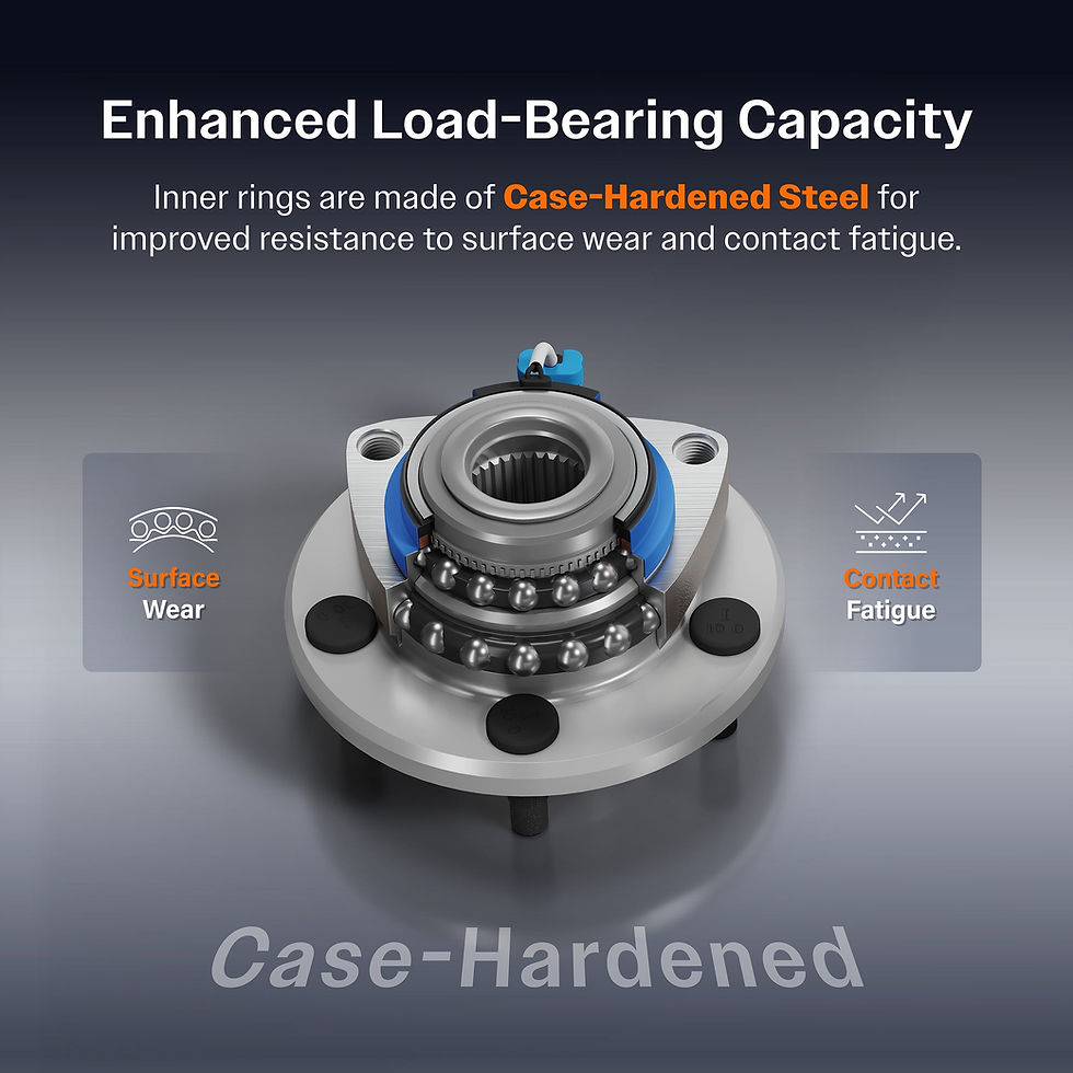 Thumbnail: Kugel Front Wheel Bearing and Hub Assembly Pair for Car Chevrolet Equinox G..