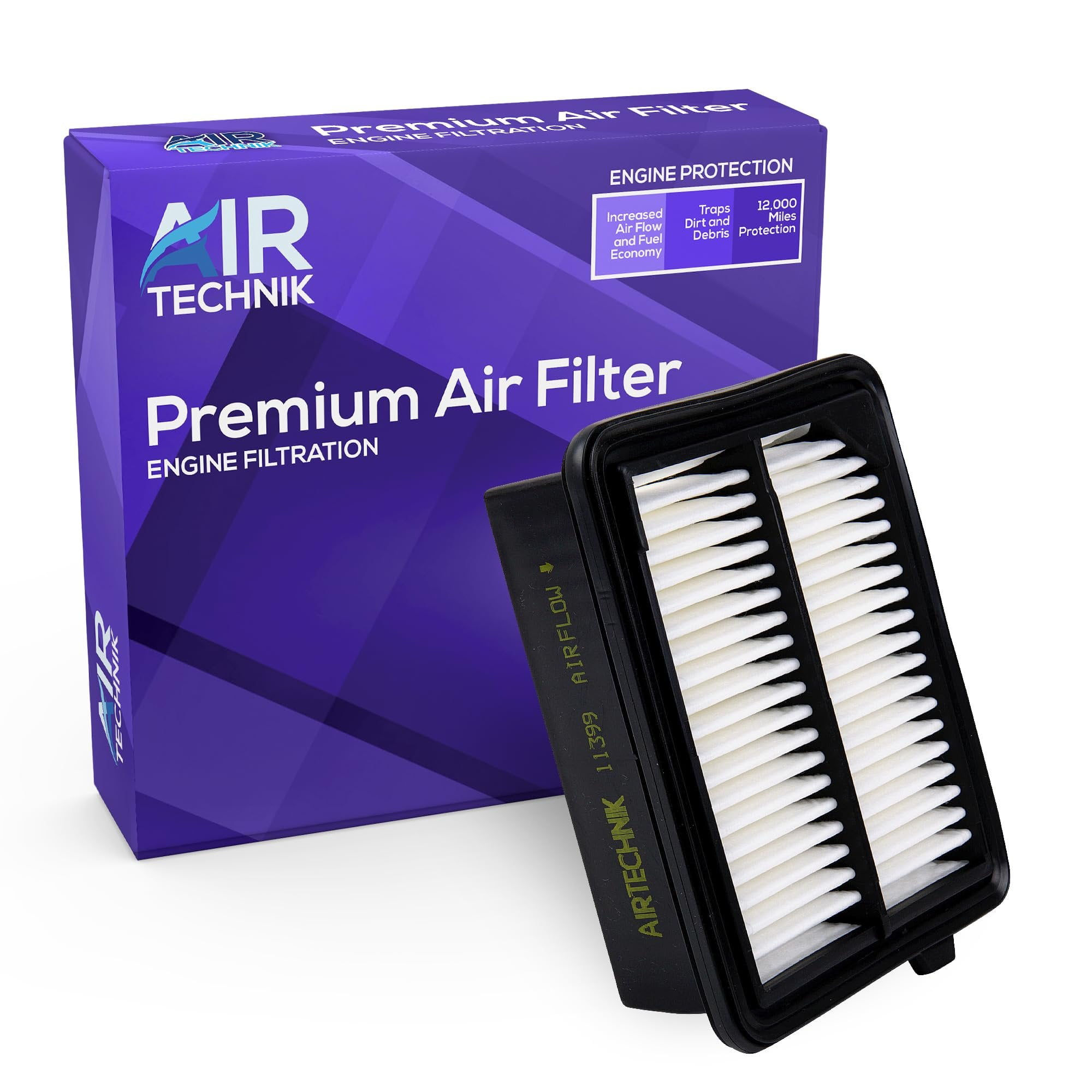 AirTechnik CA11399 Replacement Engine Air Filter Fits 2014-2015 Honda Acco..