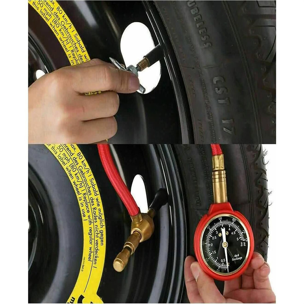 Thumbnail: Car Air Deflators Car Modification Pointer Tire Pressure Gauge Precision Steel N