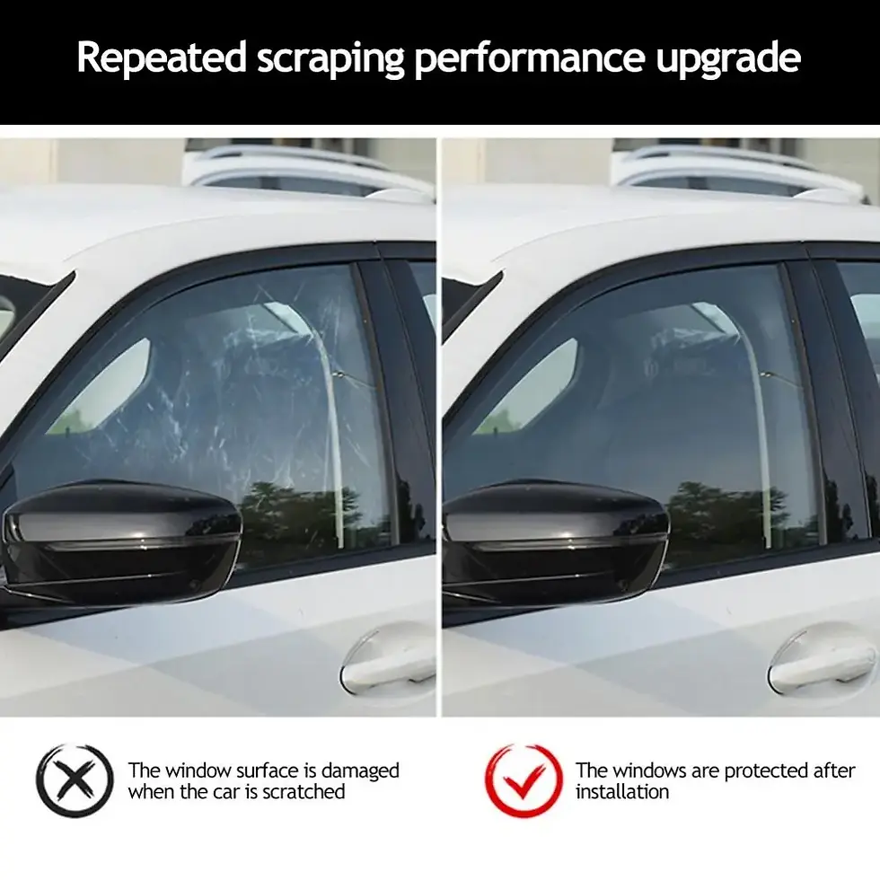 Thumbnail: 1Roll 50x3m Black Car Window Tint Film Glass Sticker VLT 1%-50% Sun Shade Window