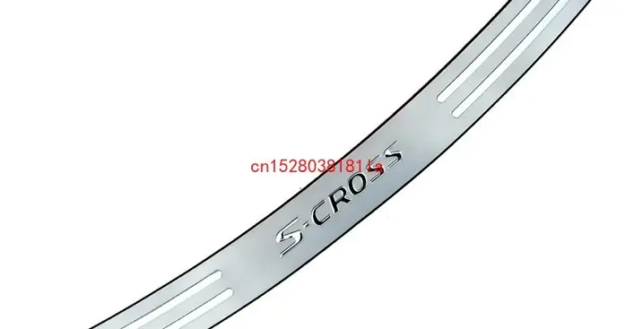Thumbnail: Stainless Steel Exterior Rear Bumper Protector Sills Tail Trunk Guard Pedal Car
