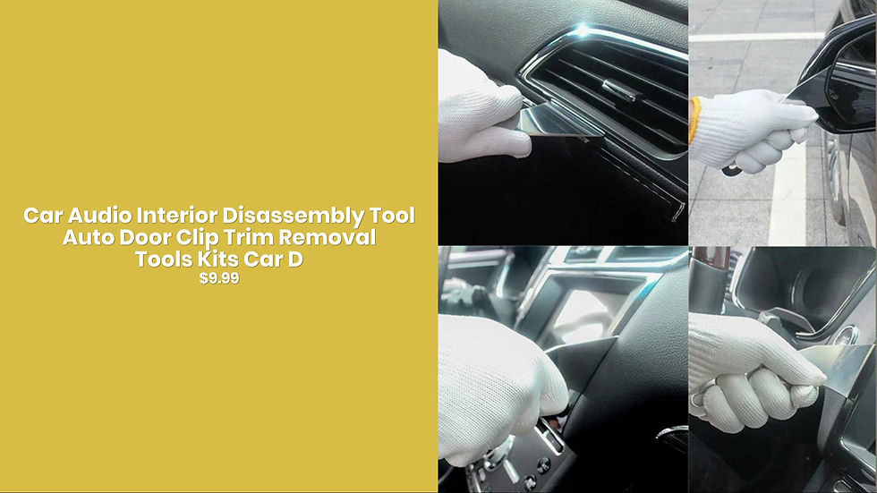 Thumbnail: Car Audio Interior Disassembly Tool Auto Door Clip Trim Removal Tools Kits Car D