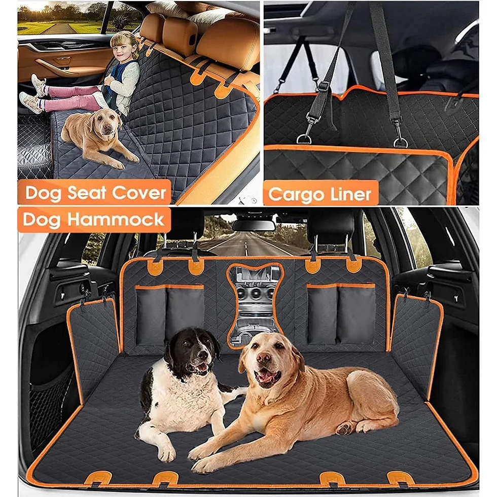 Thumbnail: Blukids Dog Car Seat Cover, 600D Heavy Durable Dog Seat Cover for Back Seat, 100
