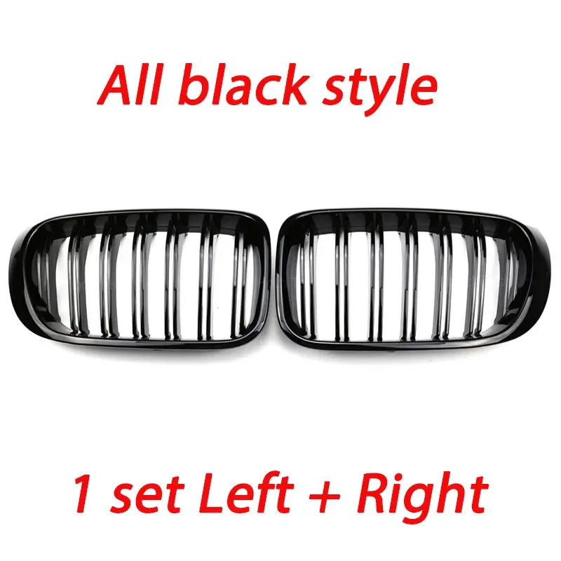Thumbnail: The piano black M Look High Quality ABS Car Styling Front Kidney Grille Dual Sla