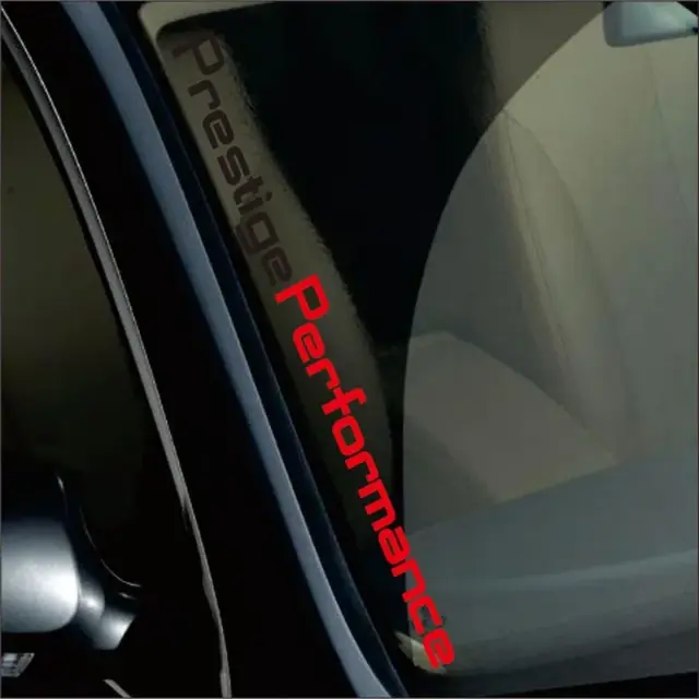 Universal Car Front Windshield Sticker Prestige Performance Styling Vinyl Film P