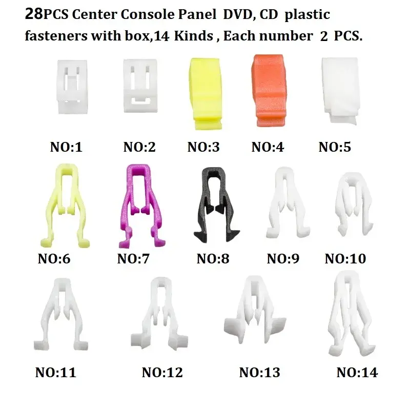 Thumbnail: New Mixed Auto Bumper Wheel Eyebrow Fender Plastic Fastener Screw Rivet For All