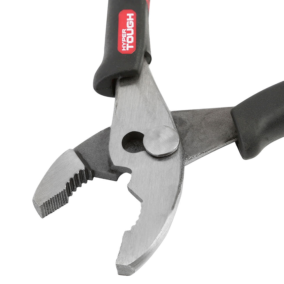 Thumbnail: Hyper Tough 3-Piece Pliers Set with Ergonomic Soft Grip Handles, Diagonal C..