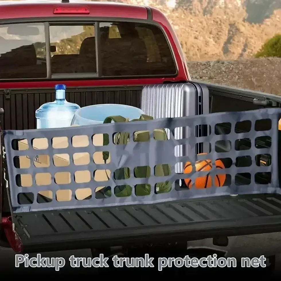 Thumbnail: New Cargo Net Trunk Bed Organizer Mesh Storage Net Pickup Truck Cargo Net Truck