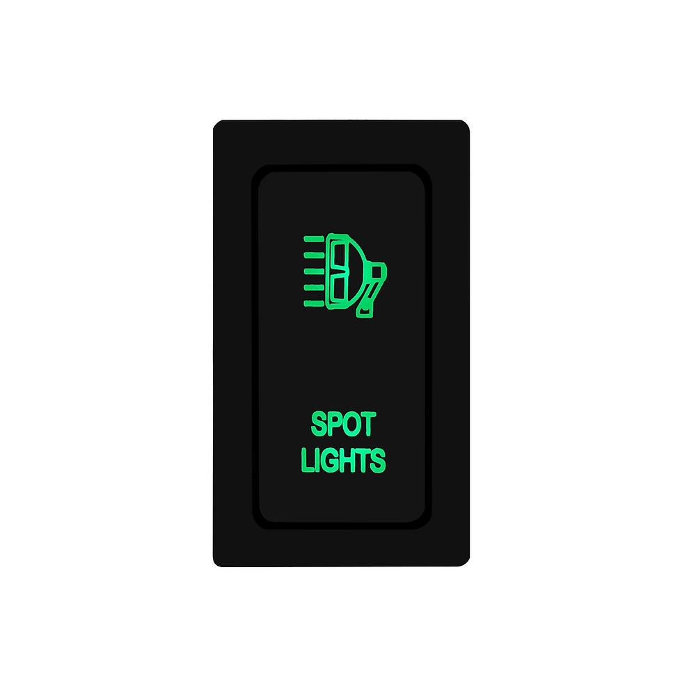 Thumbnail: Car Push Switch 12V Green Led Bar REAR/SPOT/FOG/DRIVING LIGHTS for TOYOTA Prado