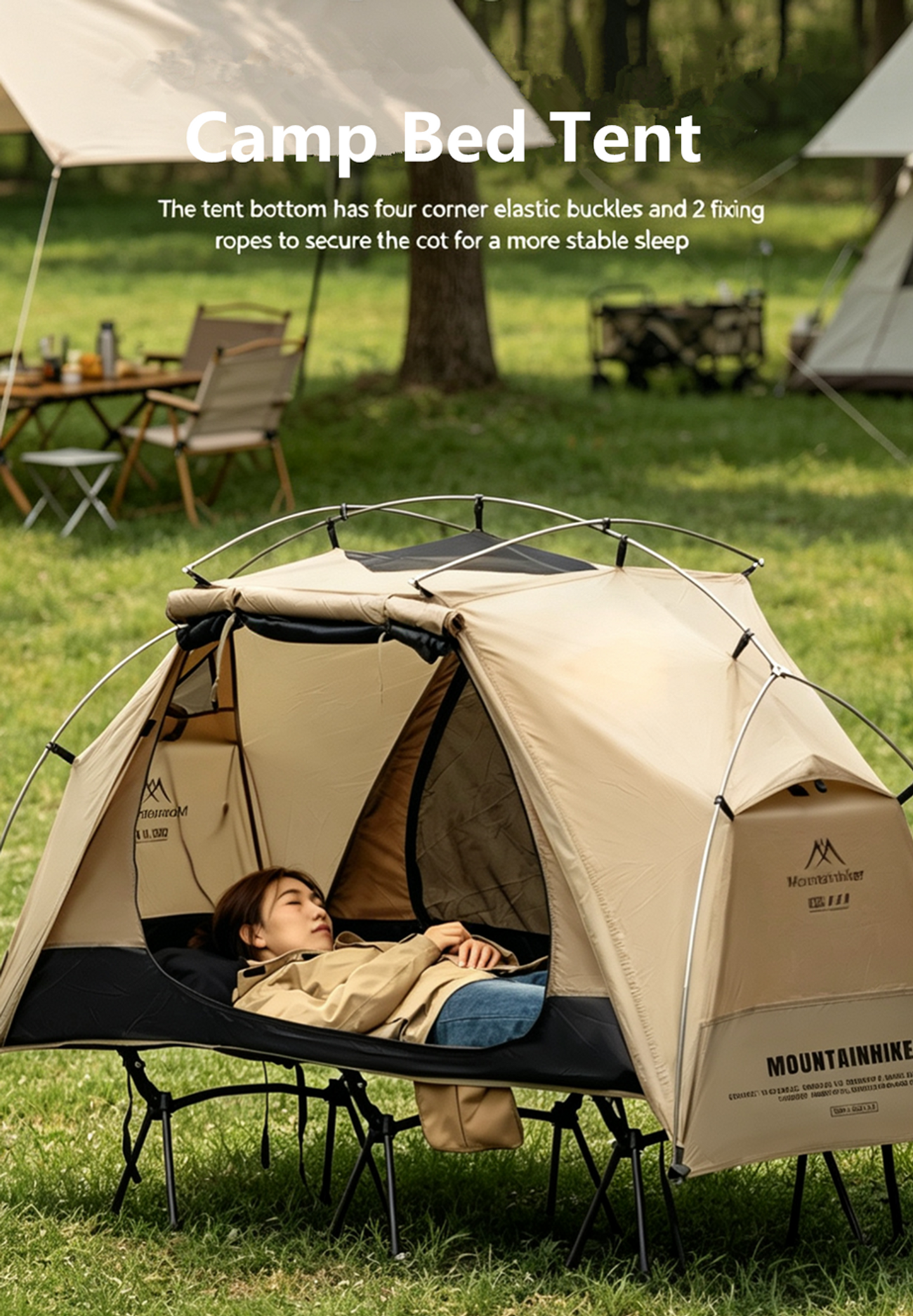 Mountainhiker Outdoor Camp Bed Tent Lightweight Waterproof Rainproof Single Leis