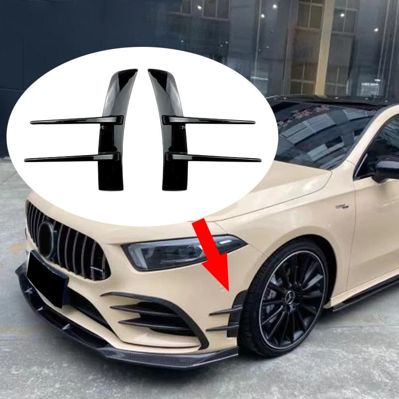 Pair Car Side Fender Vent Air Wing Cover Trim Stickers For Benz A-Class A180 A20