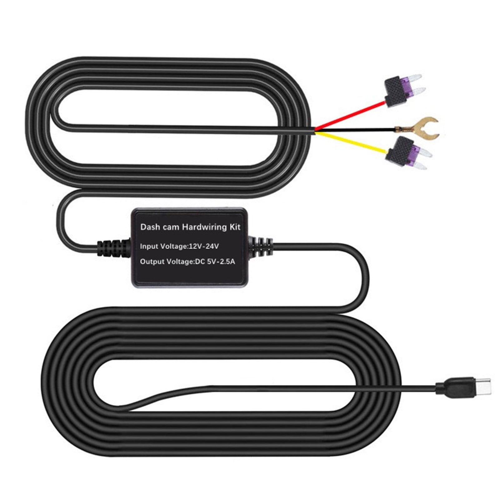 Clearance! Driving Recorder Three Core Step-Down Line Type-C 12/24v To 5v O..