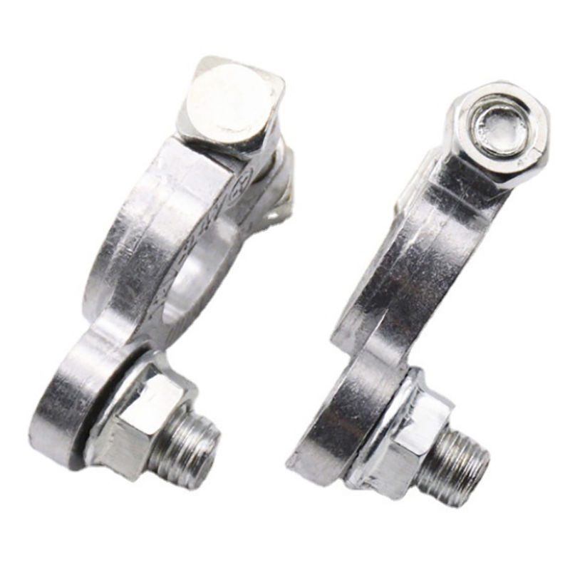 Thumbnail: 1 Pair Battery Terminal Clamp Zinc Alloy Positive & Negative Pole Auto Car Screw