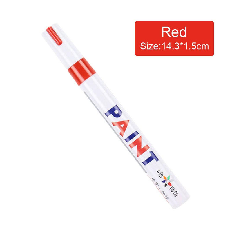 Thumbnail: 3pcs White Paint Pen Paint Markers Waterproof Car Tyre Oil-Based Paint Pen Set Q